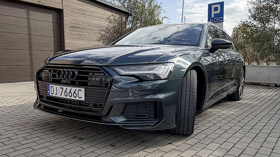 Audi A6 Avant — Przód — ujęcie z lewej strony