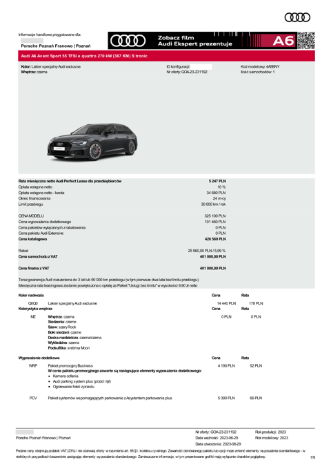Oferta Porsche Poznań Franowo z cenami